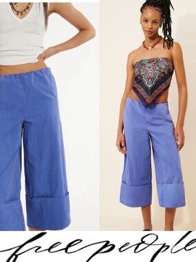 Free People Lula Cuffed Crop Pants❤️ NWOT